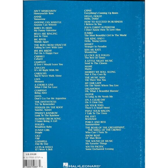 50 Broadway Shows 50 Broadway Songs Book History Lyrics Info 30013pb - Picture 2 of 2